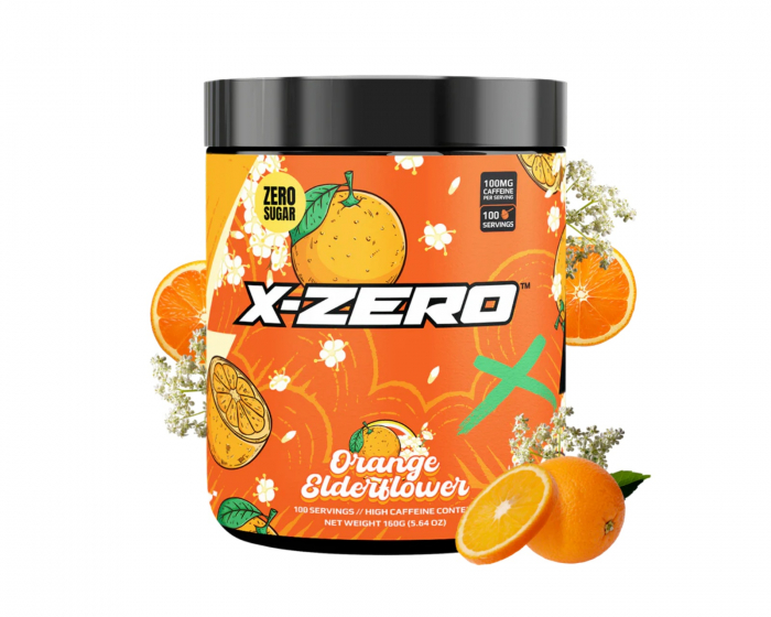X-Gamer X-Zero Orange Elderflower - 100 Portionen