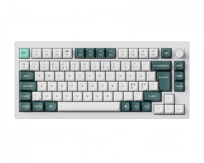 Keychron Q1 HE ISO RGB Hotswap Tastatur [Nebula] - Weiß