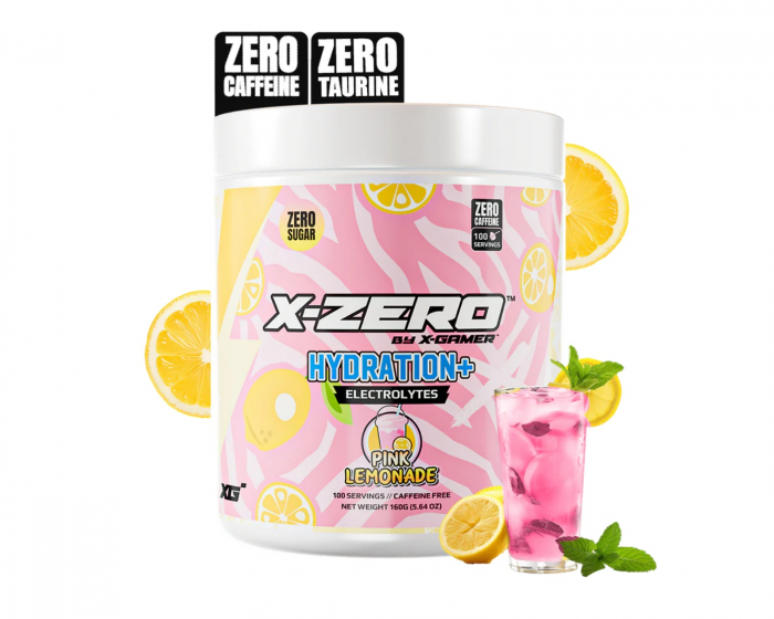 X-Gamer X-Zero Hydration+ Pink Lemonade - 100 Portionen