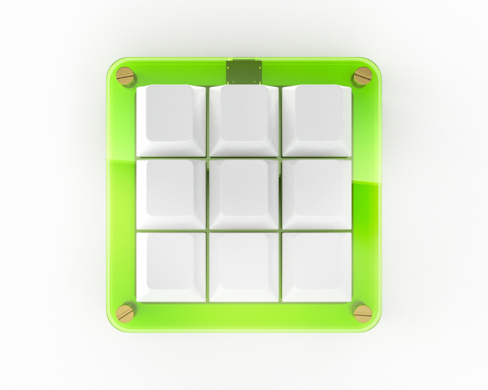 MaxCustom 9-Key MacroPad - Gelb