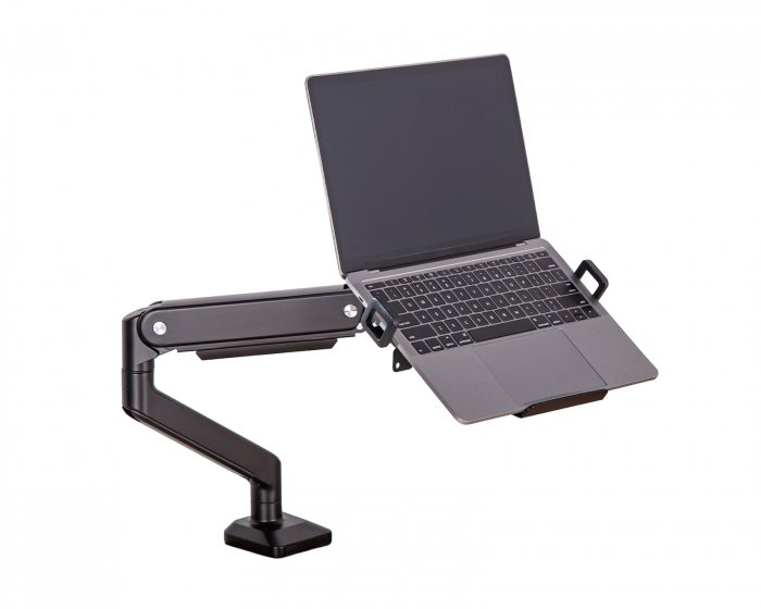 Laptophalter für Monitorständer - Schwarz