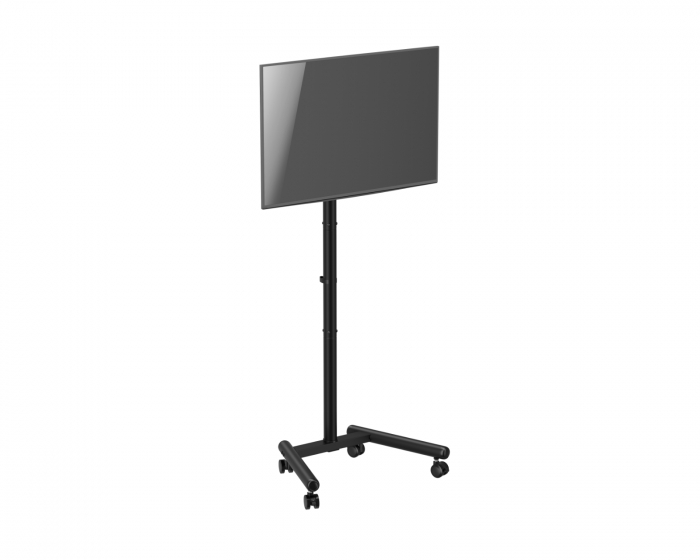 MaxMount Kompakter TV-Ständer mit Rädern 13”-50” - Schwarz