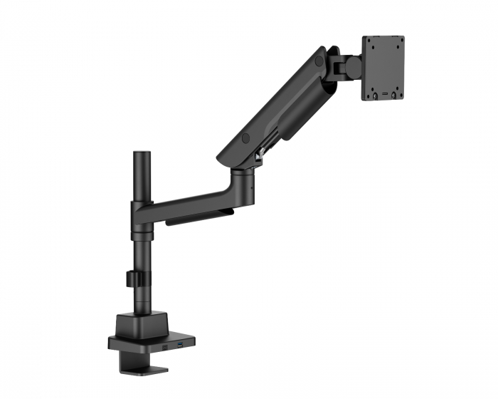 MaxMount Hercules Monitorarm 27kg USB-Ports 24”-57” Schwarz - 1 Bildschirm