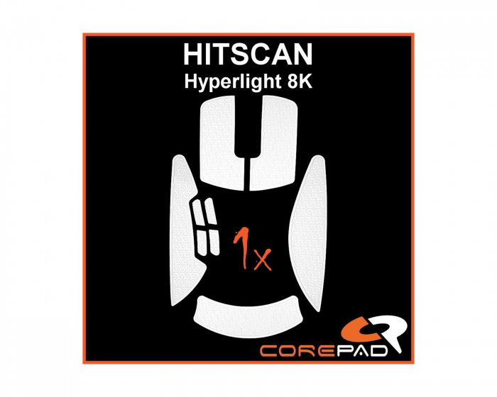 Corepad Soft Grips für HITSCAN Hyperlight 8K - Weiß
