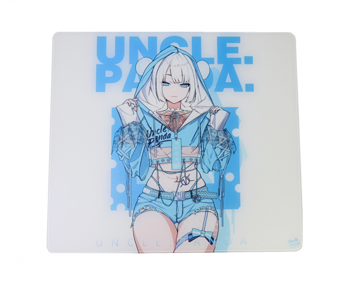 Uncle Panda Blue SP Glas-Mauspad