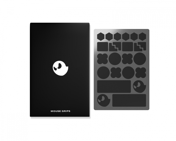 GHOSTGLIDES GHOSTGRIPS - Universelle Griffe für Mäuse und Tastaturen - Black Heavy