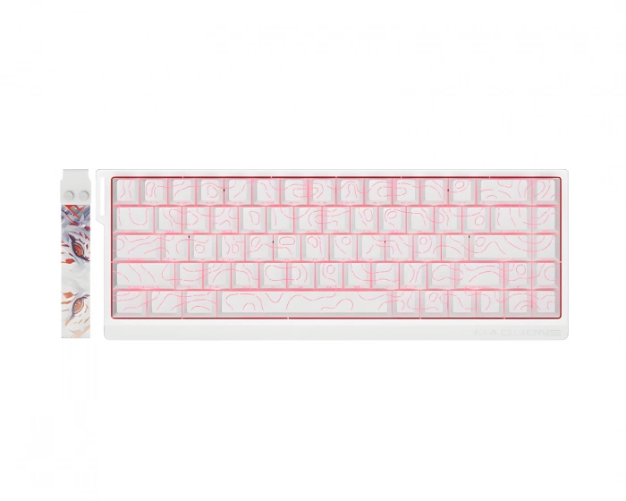 FGG MAD68 Flagship HE V2 ANSI Tastatur [TTC Magneto] - Weiß