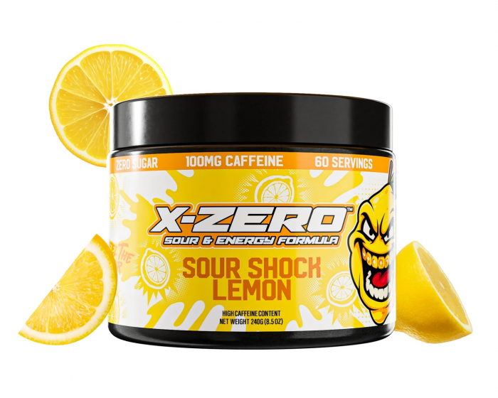 X-Gamer X-Zero Sour Shock Lemon - 60 Servings