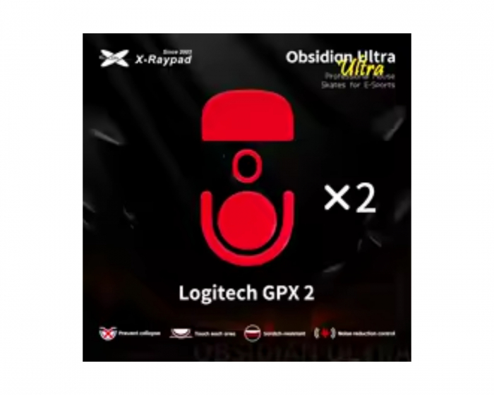 X-raypad Obsidian Ultra Skates für Logitech G Pro X 2
