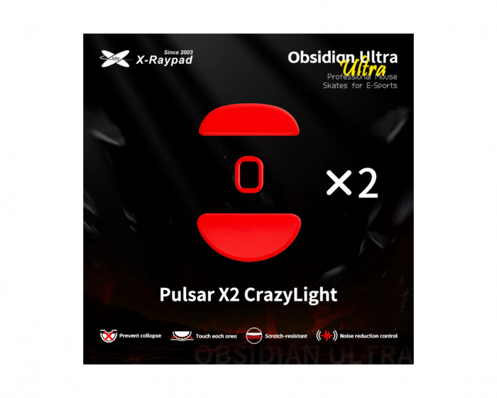 X-raypad Obsidian Ultra Skates für Pulsar CrazyLight