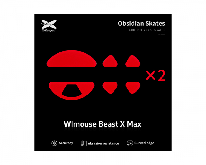 X-raypad Obsidian Ultra Skates für WLmouse Beast X Max