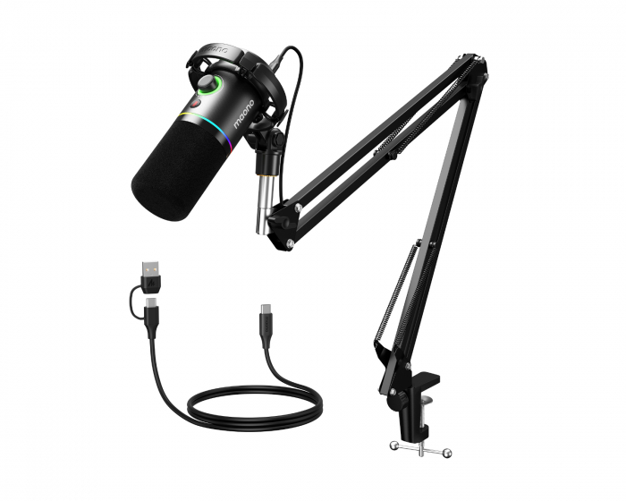 Maono PD200XS USB/XLR Mikrofonset - Dynamisches Mikrofon - Schwarz