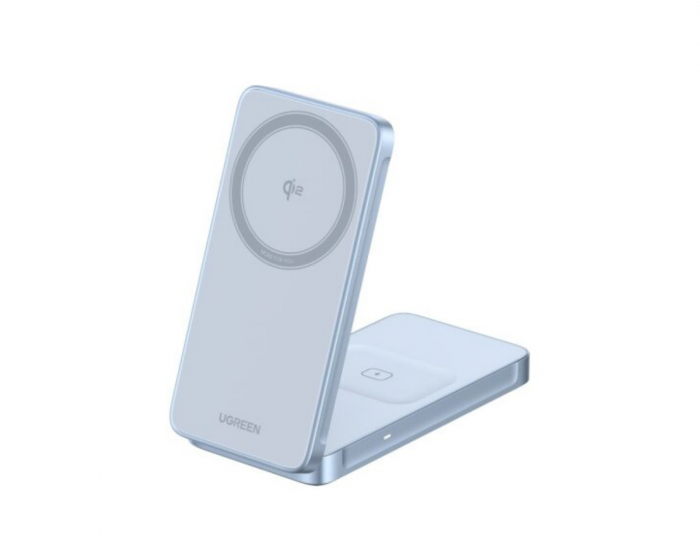 UGREEN MagFlow Qi2.2 25W 2-in-1 Flat Pad Magnetischer Wireless Charger