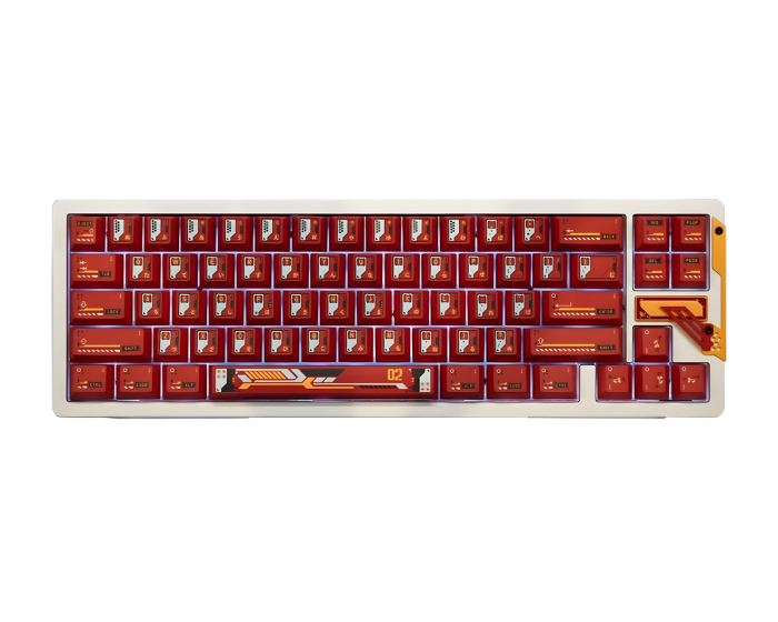 Chilkey Slice68 HE Gaming-Tastatur [WS Flux Clacky] - Rot
