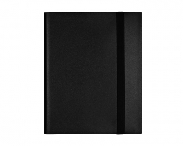 MaxCustom Seitlich ladbarer Ordner mit 9 Taschen – Schwarz