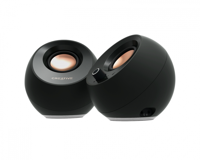 Creative Pebble Pro - 2.0 USB-C Lautsprecher mit Bluetooth 5.3 - Schwarz