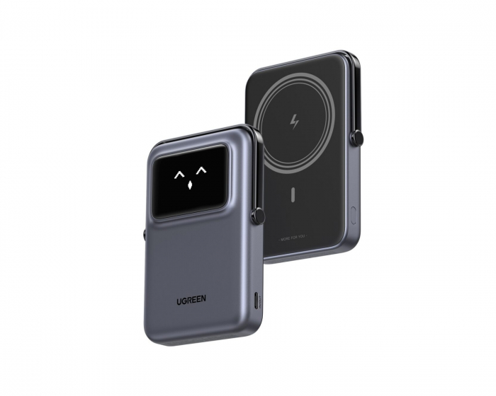UGREEN Uno 5000mAh Magnetisches Wireless Powerbank - Grau