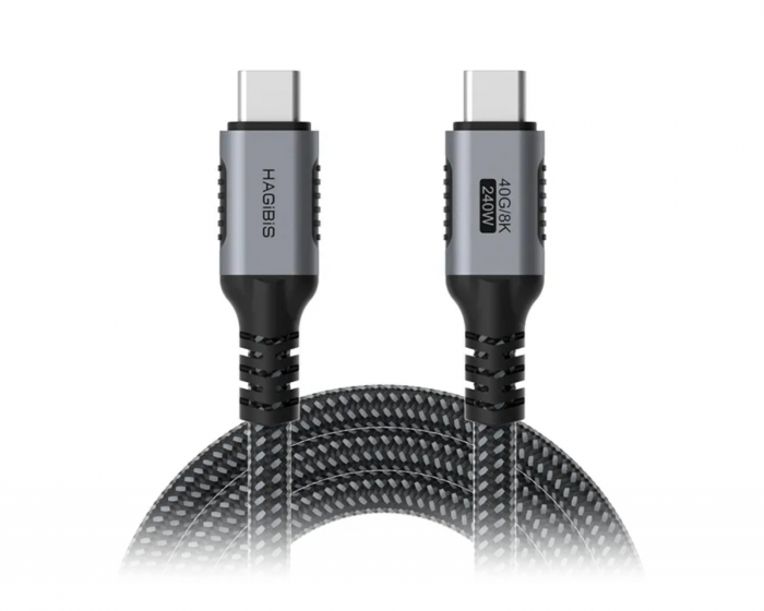 Hagibis USB-C 40G/8K 240W Schnellladekabel – 1,2 m