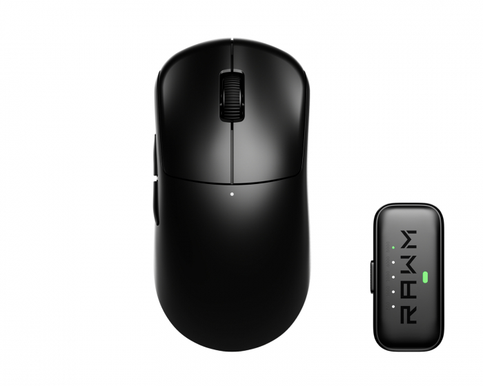RAWM Leviathan V4 Dual 8K Kabellose Gaming-Maus - Schwarz