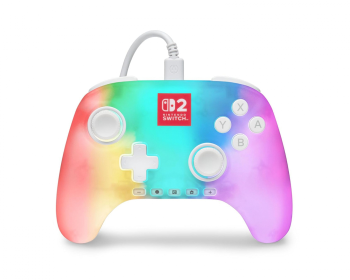 PowerA Advantage Verdrahteter Controller für Nintendo Switch 2 - Weiß (Lumectra)
