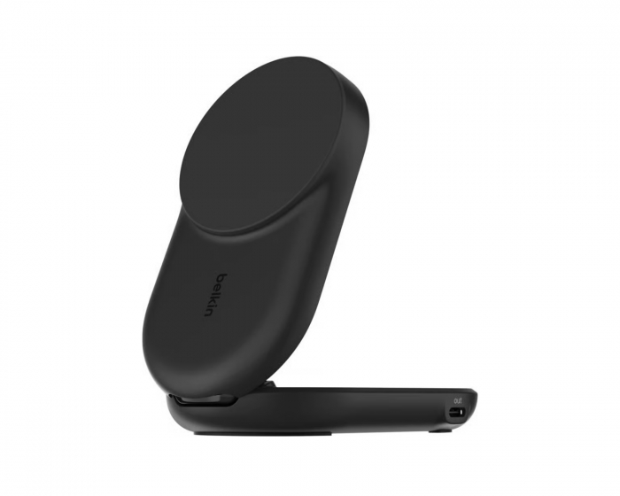 Belkin UltraCharge 2-in-1 Qi2 Drahtloses Ladegerät - Schwarz