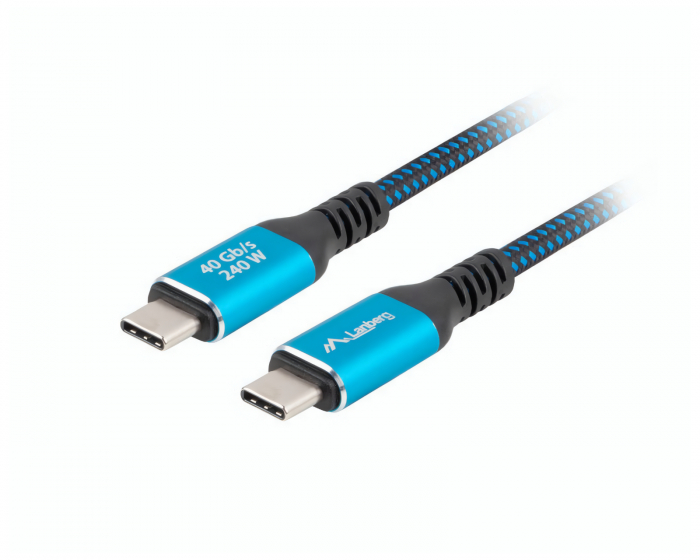 Lanberg USB-C 4.0 auf USB-C Kabel 240W 8K 60HZ - 1 Meter
