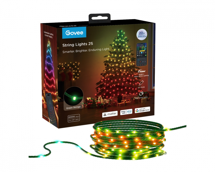 Govee String Lights 2S Smart Weihnachtsbeleuchtung – 20 Meter