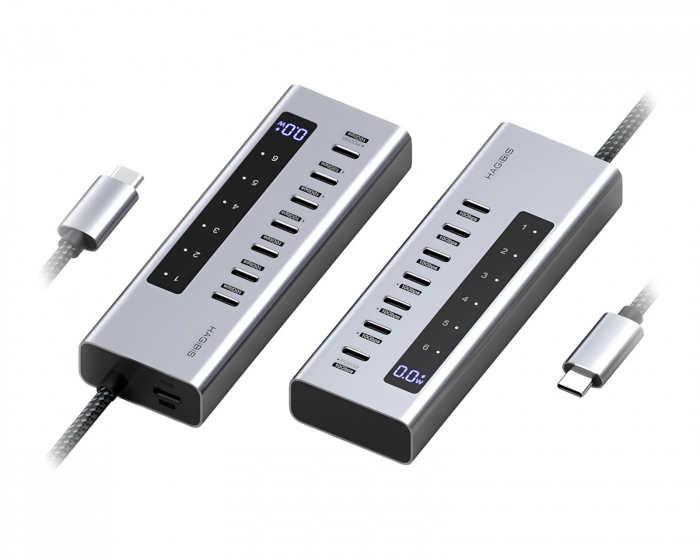 Hagibis USB-C-Hub mit Ladestation und LED-Anzeige