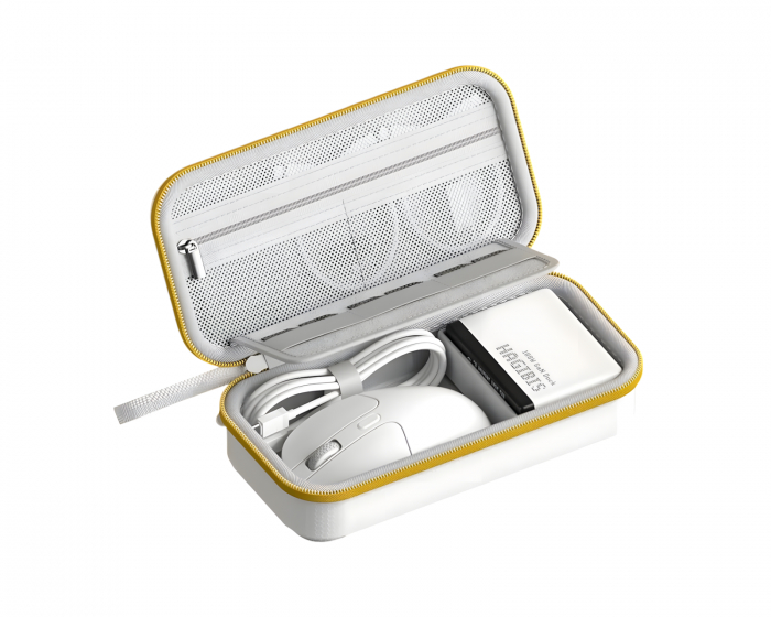 Hagibis Tragbare Elektronische Organizer-Tasche – Weiß
