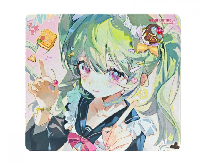 X-raypad Aqua Control Plus Gaming-Mauspad - Mint Pink - XL