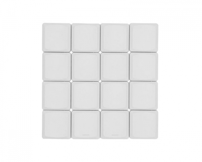 Tai-Hao THT Doubleshot PBT Shine-through Low-Profile 18-Key - Choc V1 - Weiß