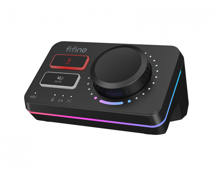 Fifine AmpliGame SC9 Audio Mixer - Schwarz