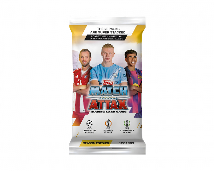 Topps Match Attax Karten UCL 25/26 Booster - Fußballkarten