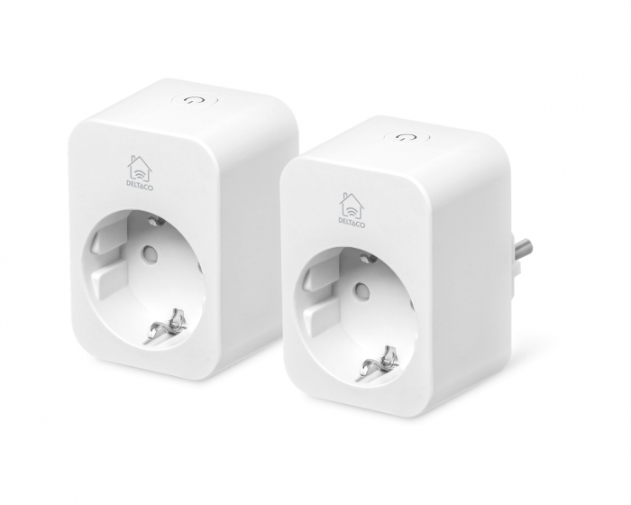 Deltaco Smart Home Smart Plug mit Energiemessung - 2-pack