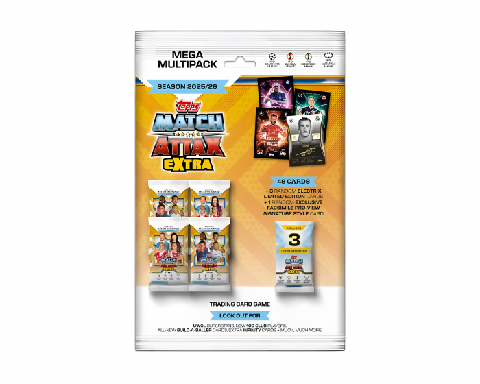 Topps Match Attax Champions League 25/26 Mega Extra Multipack - Fußballkarten