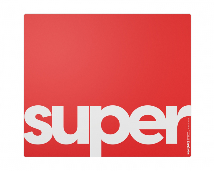 Superglide Glasmatte v3 XL - Type-S - Rot