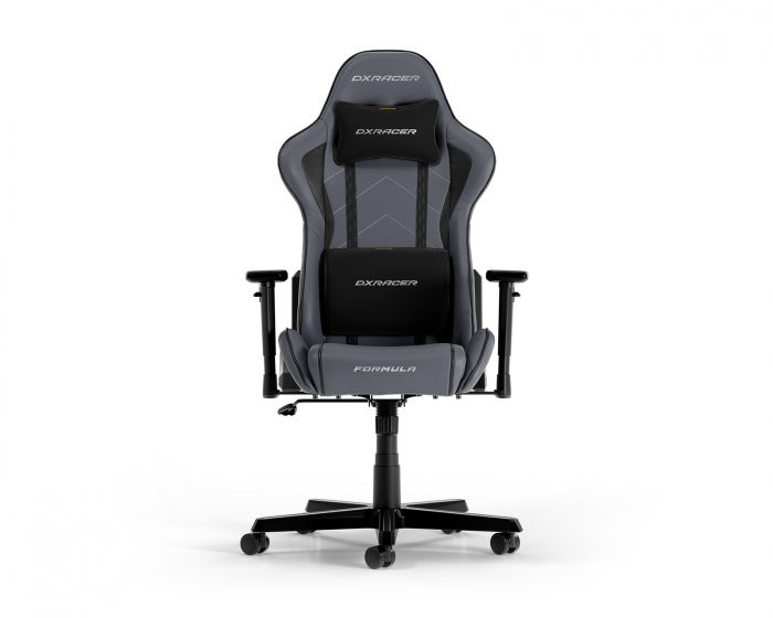 DXRacer FORMULA L Grau & Schwarz PVC Leder