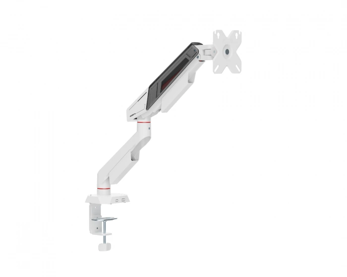MaxMount Monitorständer mit Mechanischer Feder – Weiß
