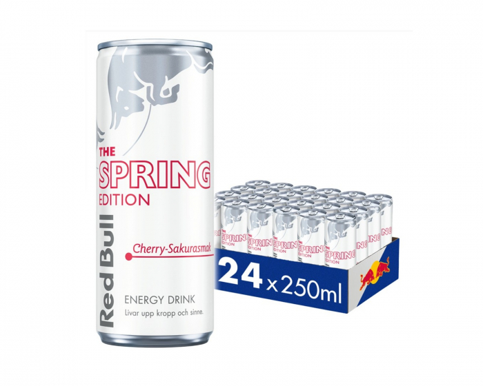 Red Bull 24x Energy Drink, 250 ml, Spring Edition (Cherry Sakura)