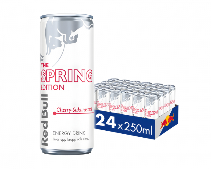 Red Bull 24x Energy Drink, 250 ml, Spring Edition (Cherry Sakura)
