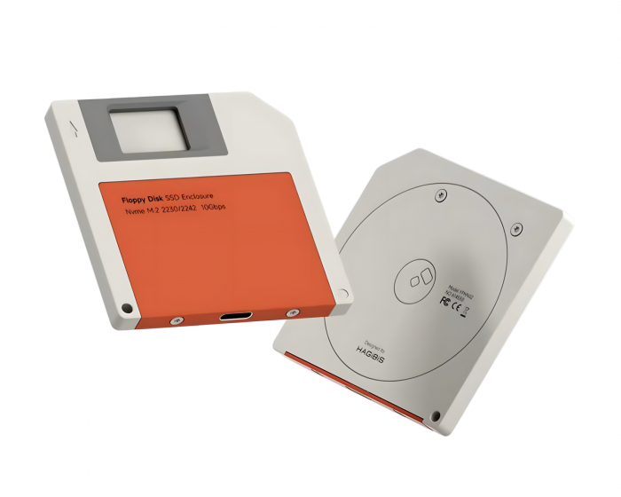 Hagibis Floppy Disk Stil SSD Gehäuse - Orange