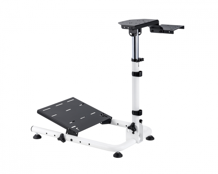 MaxMount Racing Simulator Wheel Stand with Gear Shifter - LRS11 - Weiß