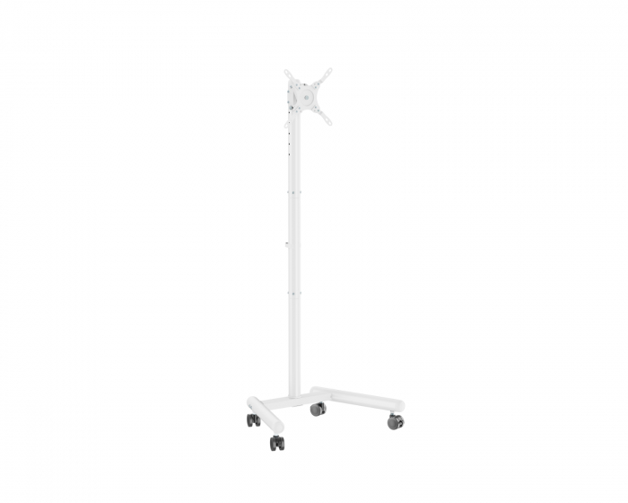 MaxMount Kompakter TV-Ständer mit Rollen 13”-50” - Weiß