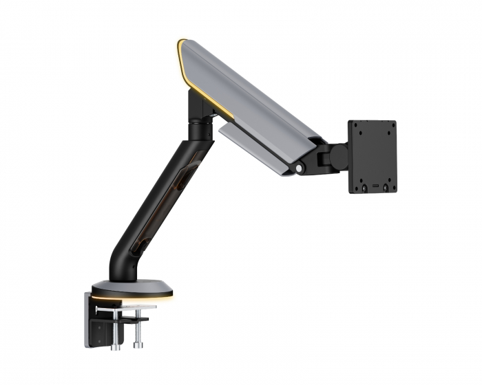 MaxMount Titan Schwerlast-Monitorarm mit RGB 24″-57″ - Grau