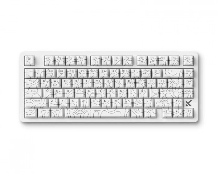 MCHOSE Jet 75 E-Sport Tastatur - White Topographic [Kailh Magnetic God Switch]