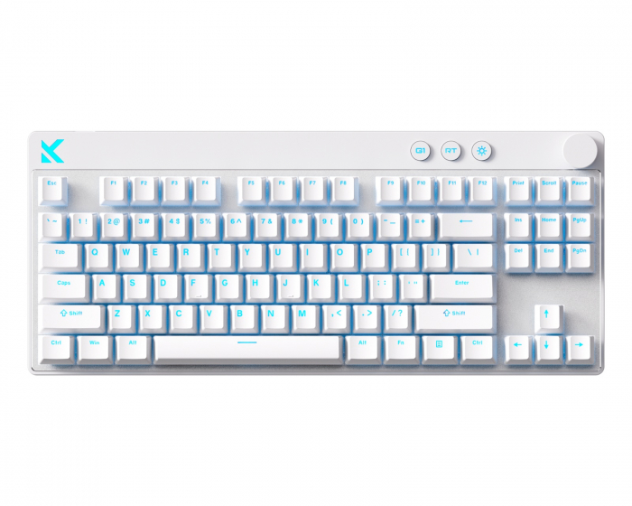 MCHOSE Mix 87 Hall Effekt Magnetische Gaming Tastatur ANSI - Weiß