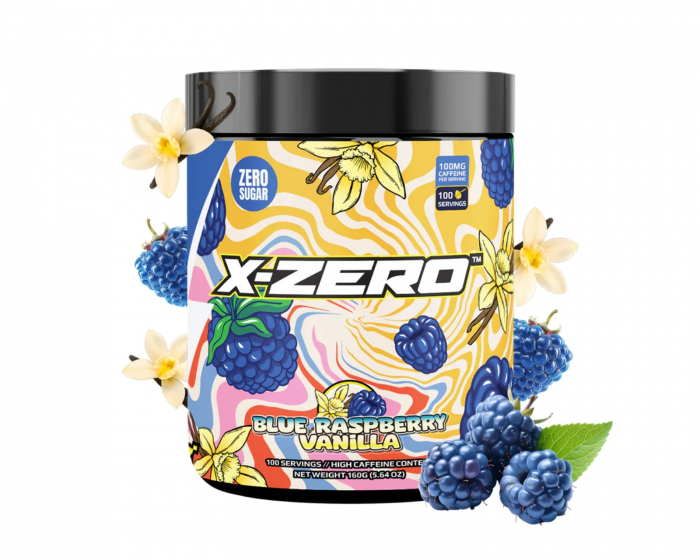 X-Gamer X-Zero Blue Raspberry Vanilla - 100 Portionen