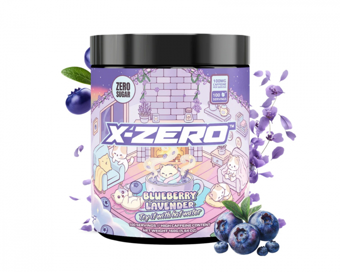 X-Gamer X-Zero Blueberry Lavender - 100 Portionen