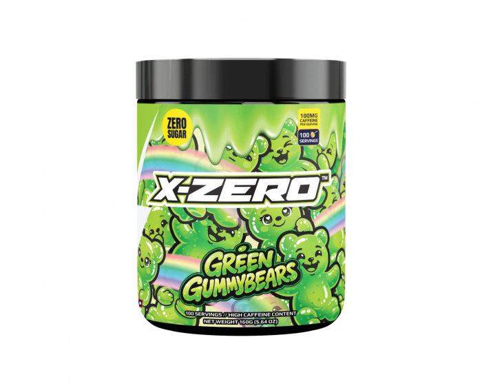 X-Gamer X-Zero Green Gummy Bears - 100 Portionen