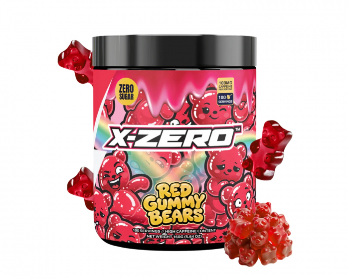 X-Gamer X-Zero Red Gummy Bears - 100 Portionen